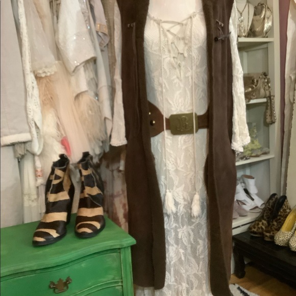 Ralph Lauren Lamb fur long vest - Picture 4 of 9